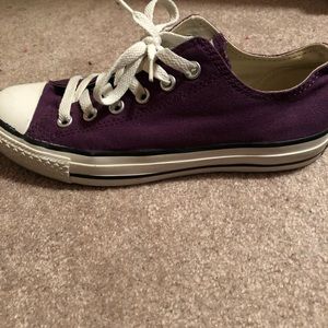 Purple unisex converse all stars